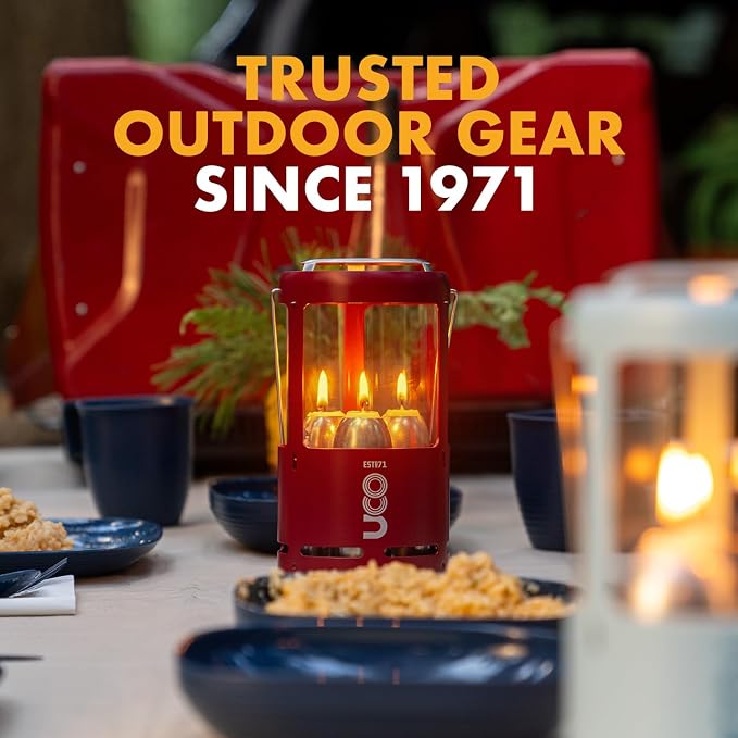 UCO Candlelier Candle Lantern, Candle Lanterns for Real Candles, Perfect Outdoor Gear for Camping or for Power Outages, Includes 3 Long Burning Candles