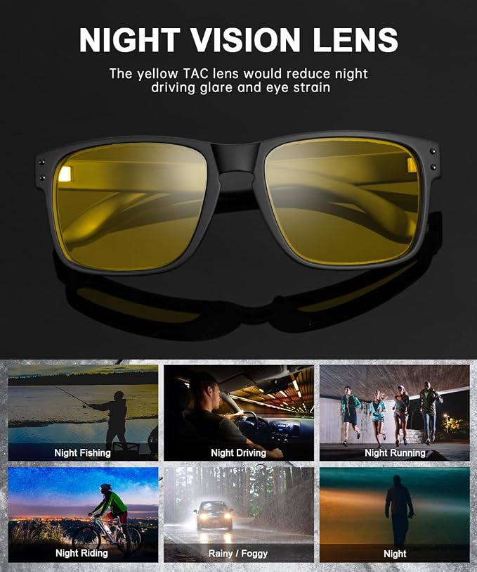 KALIYADI Polarized Sunglasses for Men and Women Vintage Style Sun Glasses for Fishing Running Driving with UV Protection