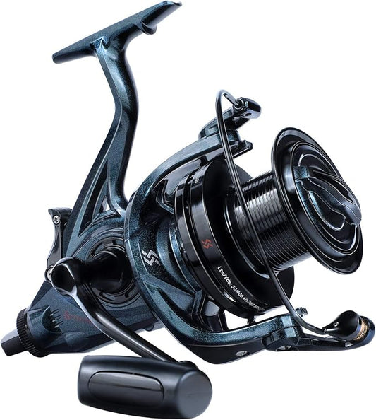Sougayilang 10000/12000/14000 Surf Spinning Reel - 13+1 Stainless Bearings for Ultra Smooth Drag, Powerful Saltwater Fishing Reel for Heavy Duty Surf Casting