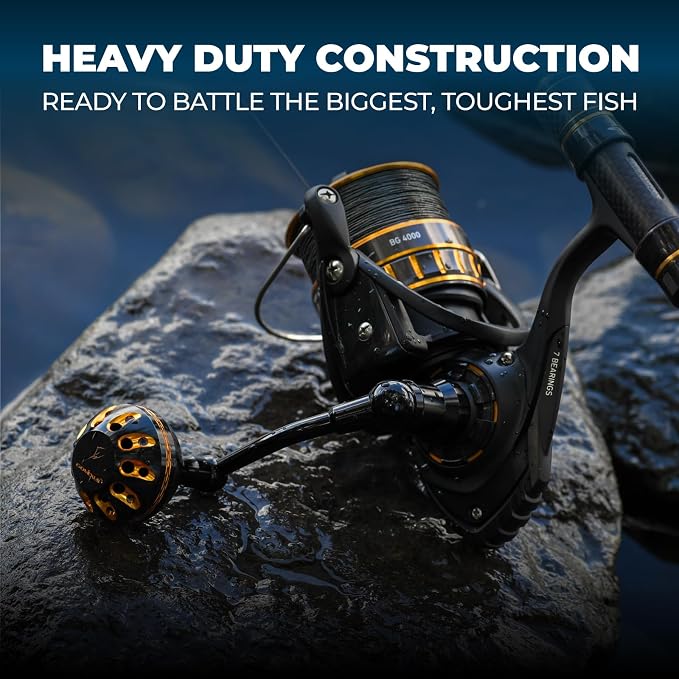 GOMEXUS Power Handle for Daiwa BG 1500-8000 (Choose Option for Different Size)【Notice】 Not for BG SW. Please do not Adapt to Other reels to Avoid Damage to The Reel