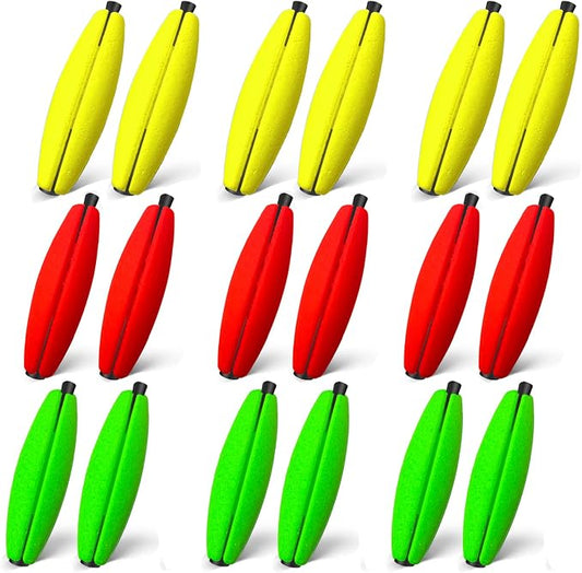 Peg Floats Slotted丨Fishing Floats for Catfish丨Fishing Cigar Foam Bobber for Santee Rig丨1.5in，2in，2.5in，3in