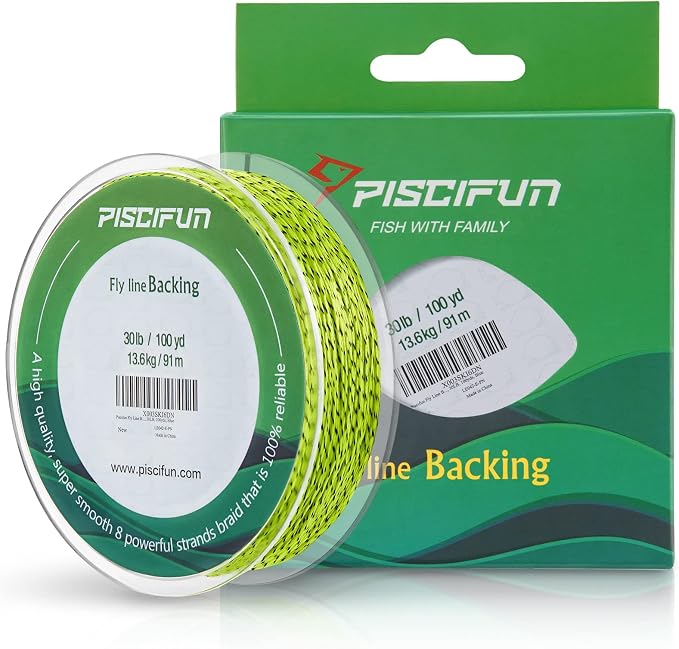 Piscifun Fly Line Backing, Braided Fly Backing Line