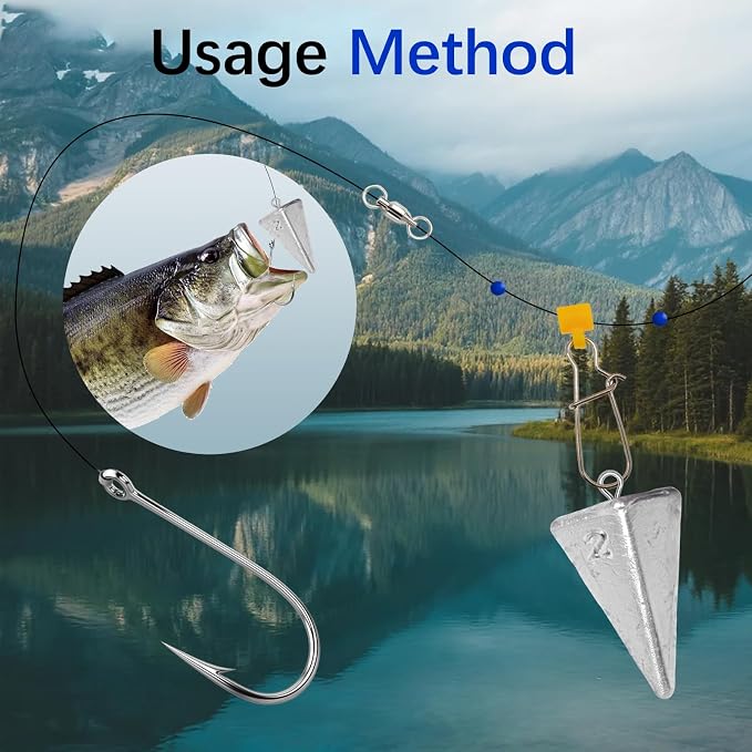 Pyramid Fishing Weights Sinkers Kits Triangle Ocean Saltwater Surf Fishing Gear Tackle Bullet Fishing Weights Sinker 2oz 3oz 4oz