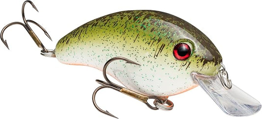 Strike King Pro Model 6XD Fishing Lure, Deep Diving Crankbait, Unique Curved Bill, Free-Floating Rattle Chambers, 1-Ounce, Dives to 19-Feet, Size 1 Treble Hooks