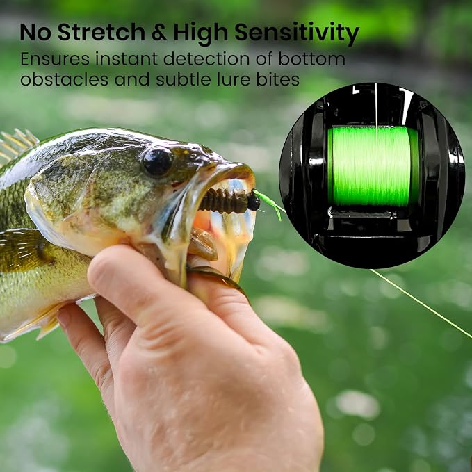 Pristis X8 Braided Fishing Line, 8-Strand Super Strong Braid Line for Professional, Pro Grade Abrasion Resistant & Zero Stretch Durable Gear Tackle for Saltwater Freshwater, 300 Yds Lime Green