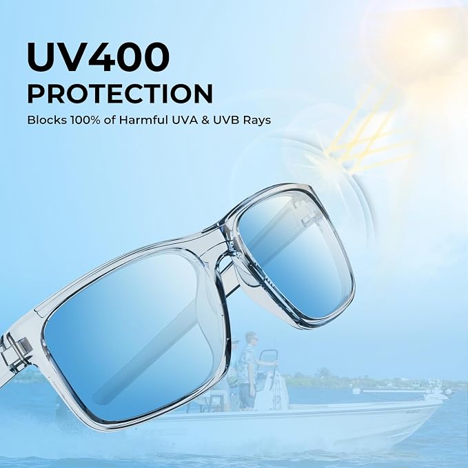 KastKing Toccoa Polarized Sport Sunglasses for Men and Women,Ideal for Driving Fishing Cycling and Running,UV Protection