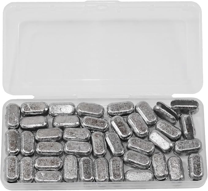 Fishing Cast Net Easy Installation Lead Sinkers 0.35oz / 10g Throw Net Sinkers Add Weights Kit for Casting Net Sinker for Freshwater Saltwater 99.9% Pure Lead
