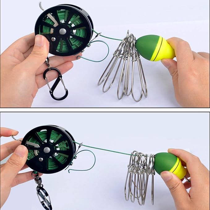 Joyeee Fish Stringer, Foam Fishing Float, Lures, Baits, Ice Spearing Equipment Multi-Tools