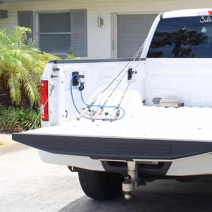 DocksLocks Fishing Rod & Reel Lock, Fishing Pole Lock for Storage, Gear, Equipment, Accessories, Rod Holder, Truck Bed, Car Rack, Piers, Boats and Marinas