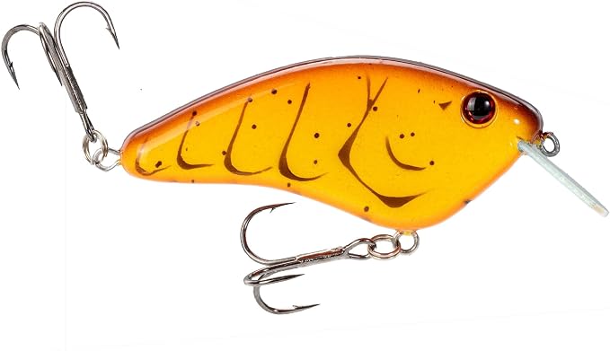 Strike King Hardliner Fishing Lure, Flat Sided Crankbait, Circuit Board Lip, Extra Tight Wobble, Size 4 Treble Hooks