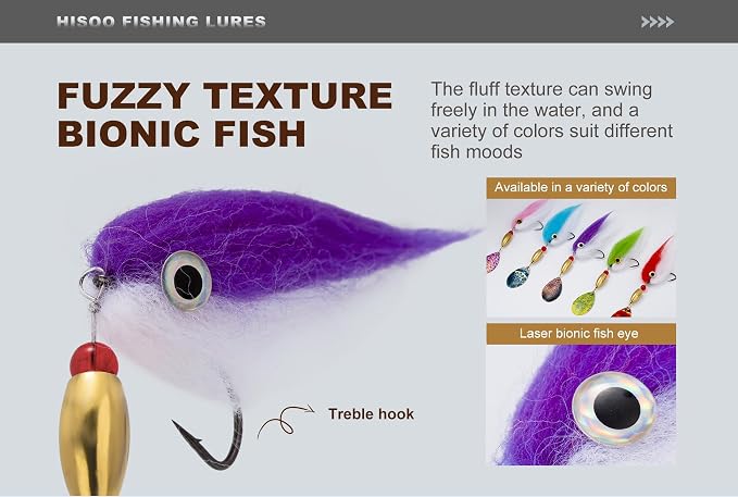 Pike Musky Walleye Fishing Lure Spinnerbait with Feathered Hooks Rooster Tail Fishing Lures Spoon Lures Baits with Tackle Box