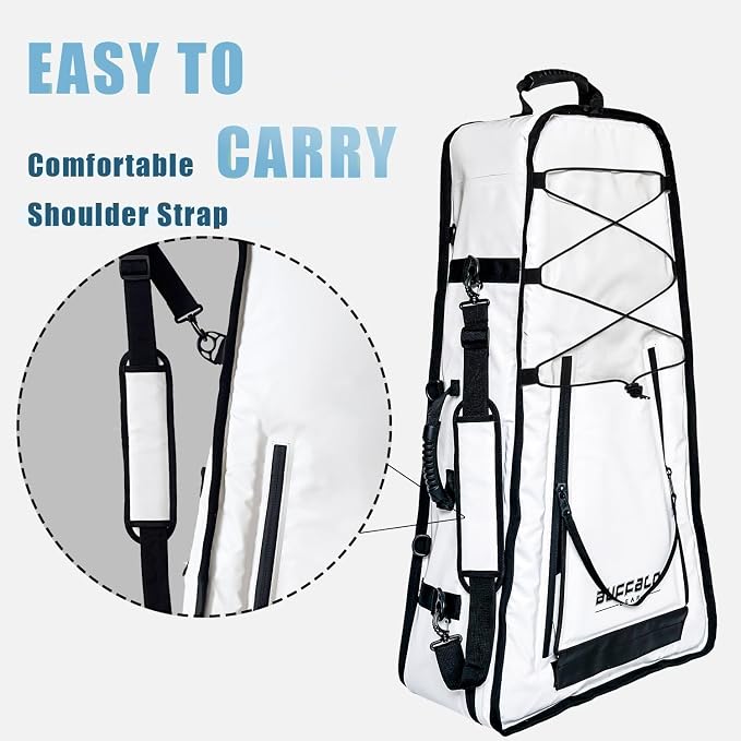 Buffalo Gear Kayak Fishing Cooler,36in Portable Kayak Cooler for Caught Fish,Leak Proof Kayak Fishing Kill Bags with Shoulder Strap