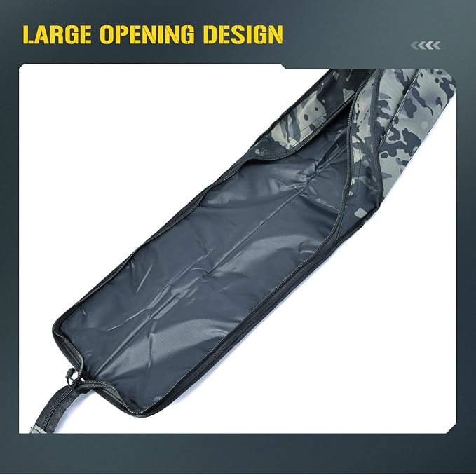 LEOFISHING Portable Folding Fishing Pole Bag 3.94ft/4.59ft/5.25ft Fishing Rod and Reel Protective Case Fishing Tackle Storage Bags Carry Organizer Outdoor for Fishing 3 Size