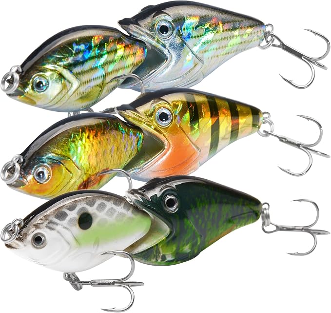 BASSROCK Fish Group Single Jointed Swimbait Bass Fishing Lure Hard Bait 3.5” 11/16oz