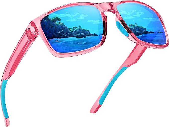Sports Polarized Sunglasses for Men Women UV Protection Unbreakable Driving Running Fishing Hiking Sun Glasses