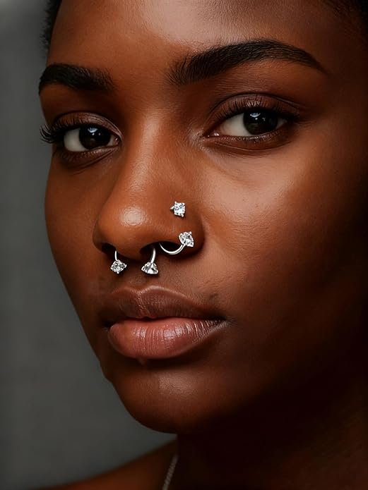 MODRSA 20g 16g 18g Piercing Taper Internal Threaded Piercing Taper Insertion Threader Tool Threadless Jewelry Changing Tool Horseshoe Nose Ring Labret Earring Studs Applicator Piercing Ball Grabber