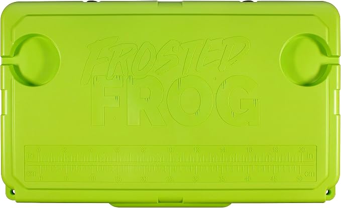 Frosted Frog 54 Qt Hard Cooler, Lightweight Made in USA Insulated Ice Chest | 30% lighter than rotomolded coolers; 54-quart hardside for camping, fishing, boating, beach, BBQ, tailgating & drinks