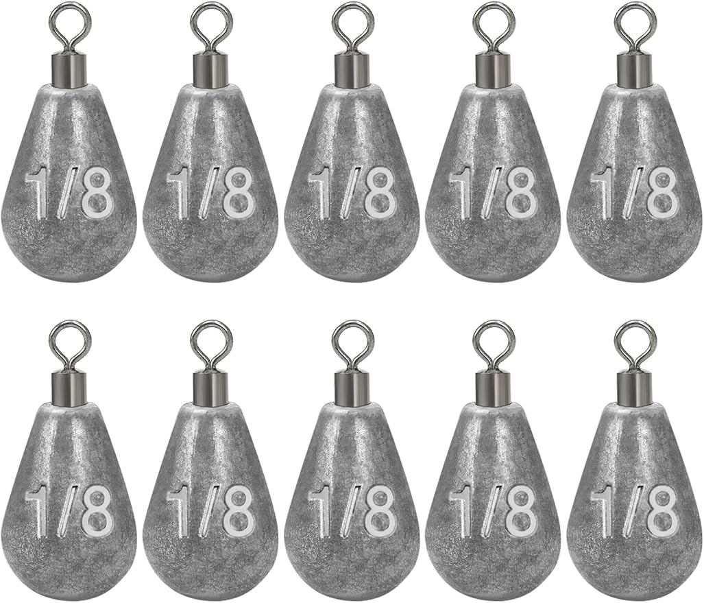 BLUEWING Casting Swivel Bell Sinkers Fishing Weights 1/2oz-8oz Drop Shot Dipsey Lead Saltwater
