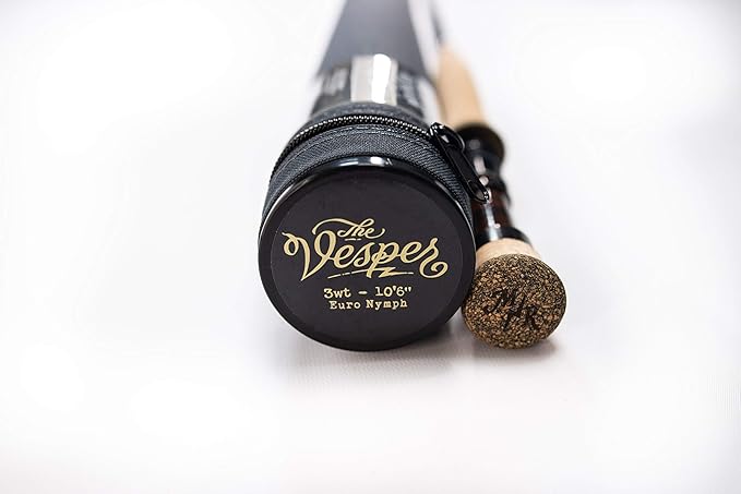 Moonshine Rod Company Fast Action Fly Fishing Rod – Carbon Fiber Graphite Rod with Zippered Travel Case – Drifter II, Vesper, Epiphany ESN, Outcast, Phantom & Rambler Series - 2WT up to 12WT Rods