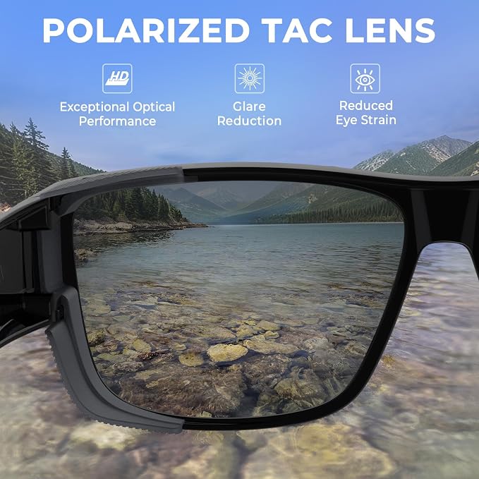 KastKing Comal Fit-Over Polarized Sports Sunglasses With PuriVex Protective Lens Coating, Fishing Driving, UV400, Men Women