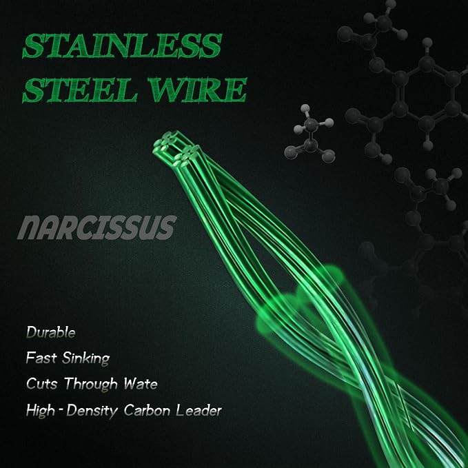 Fishing Wire Leaders 60PCS - 7in/9in/12in Stainless Steel Leaders with Swivels & Snaps for Bass, Pike, Catfish, Carp, Walleye - Saltwater & Freshwater Fishing Gear ﻿