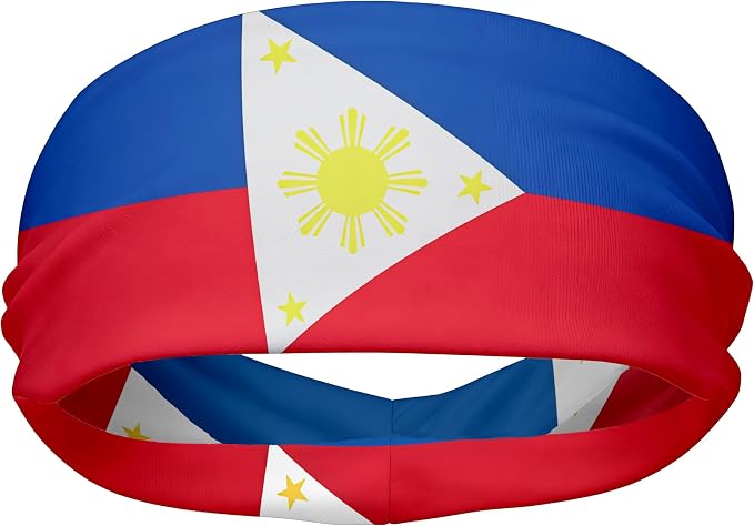 Flag Headbands for Men Women, Moisture Wicking Sweatband Breathable Sports Headwrap, Non-Slip Stretchy Fitness Hair Band