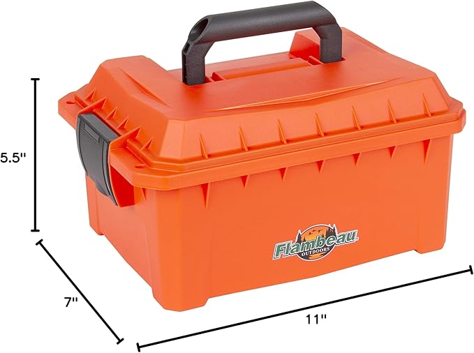 Flambeau Outdoors 7415DM Marine Dry Box, 11" Low Profile, Orange