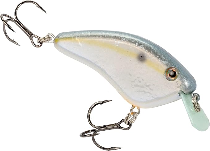 Strike King Hardliner Fishing Lure, Flat Sided Crankbait, Circuit Board Lip, Extra Tight Wobble, Size 4 Treble Hooks