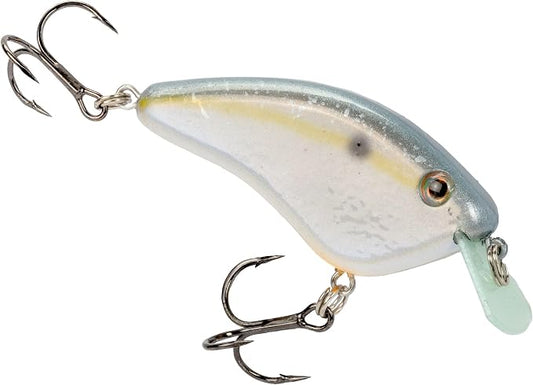 Strike King Hardliner Fishing Lure, Flat Sided Crankbait, Circuit Board Lip, Extra Tight Wobble, Size 4 Treble Hooks