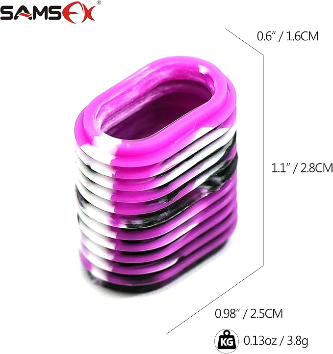 SAMSFX Rubber Fishing Reel Handle Grip Sleeve Non-Slip Baitcaster Knob Covers for Casting or Spinning Reel