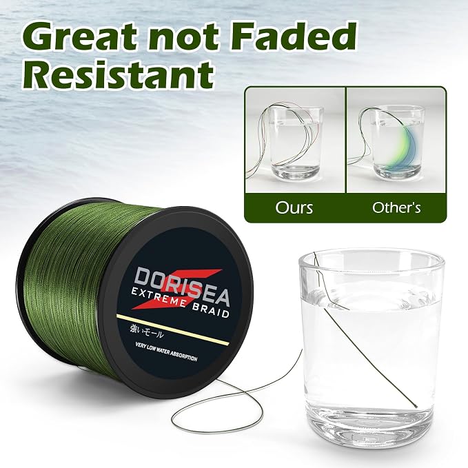 Extreme Braid 100% Pe Black Braided Fishing Line 109Yards-2187Yards 6-550Lb Test Fishing Wire Fishing String Incredible Superline Zero Stretch