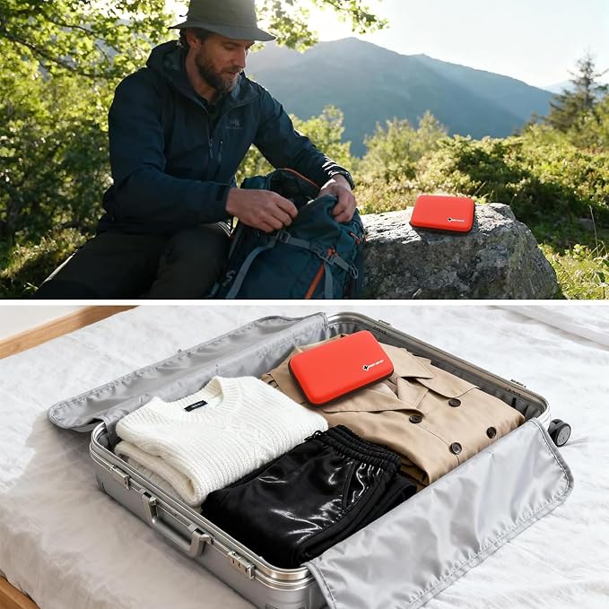 First Aid Kit Red Portable Compact Waterproof Mini Refill Supplies for Home Car Travel Camping Truck Hiking Sports Office Outdoor Emergencies