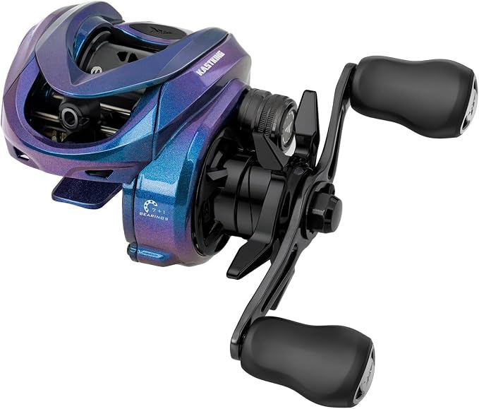 KastKing Kestrel SE Baitcasting Reel, 4.5 oz Ultralight Finesse Baitcaster, Cast Lures Down to 1/32 oz, Powerful Sycron Construction, 7+1 MaxiDur Double Shielded BB, 7.5:1 Gear Ratio