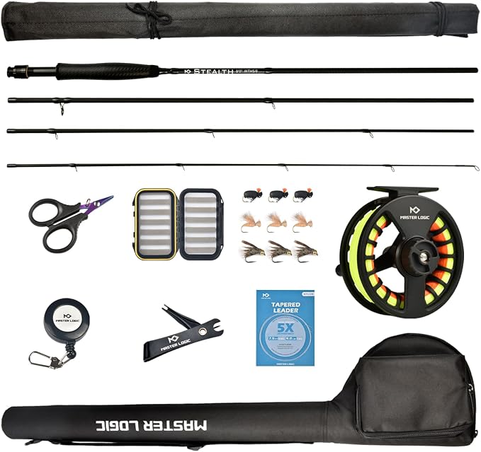 Stealth Fly Fishing Rod Combo Starter Kit