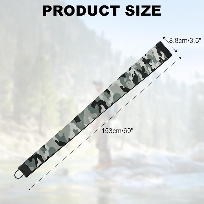Neoprene Camo Fishing Rod Sleeves,Fishing Pole Sleeves,Fishing Rod Socks | UV Resistance,Puncture Resistant, Protect Casting, Spinning, Trolling Fishing Rods, Storage, tangled-free,75in,68in,60in