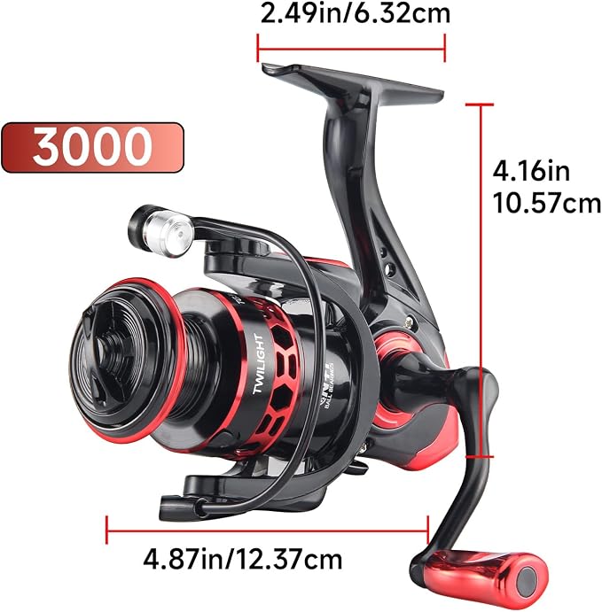 HAUT TON Dolphin Advance Edition Spinning Reel,5.2:1Gear Ratio,22LBS,5+1BB,Backlash Free Bearing,Sealed Drag System,Saltwater,Freshwater Fishing Reels