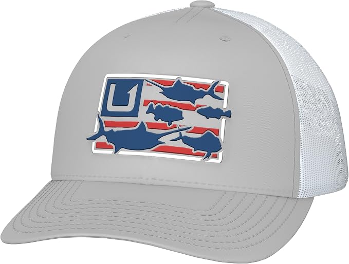 HUK Youth Trucker Hat, Anti-Glare Quick Drying Snapback Fishing Hat for Kids