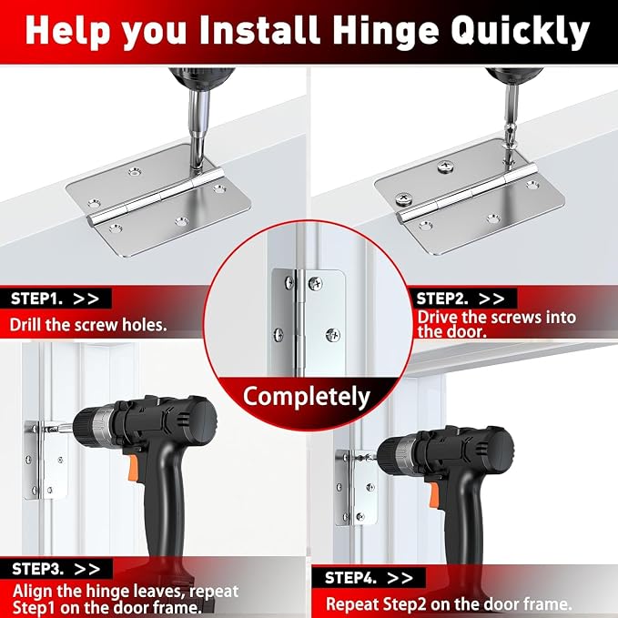 3-1/2" Fixed Size Door Hinge Jig for Door and Jamb, Aluminum Alloy Door Hinge Template Kit for Router, Mortise Jig Fits 3.5" Length 1/4" R, 5/8" R and Square Corner Hinges (3.5 in with Door Lock Kit)