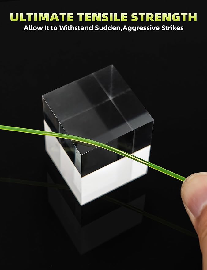 BLUEWING 50/100yd Outrigger Line Rigging Kit Mono with 20pcs/40pcs Aluminum Sleeve Crimps and 1.9mm 400LB Test Monofilament Fishing