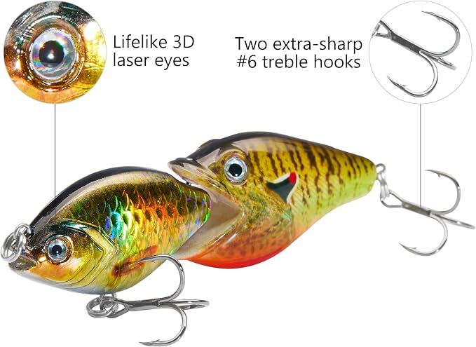 BASSROCK Fish Group Single Jointed Swimbait Bass Fishing Lure Hard Bait 3.5” 11/16oz
