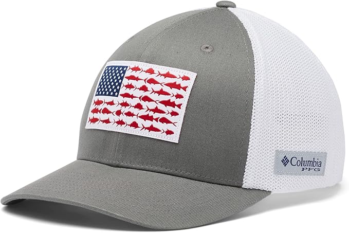 Columbia Unisex Adult PFG Logo Mesh Ball Cap