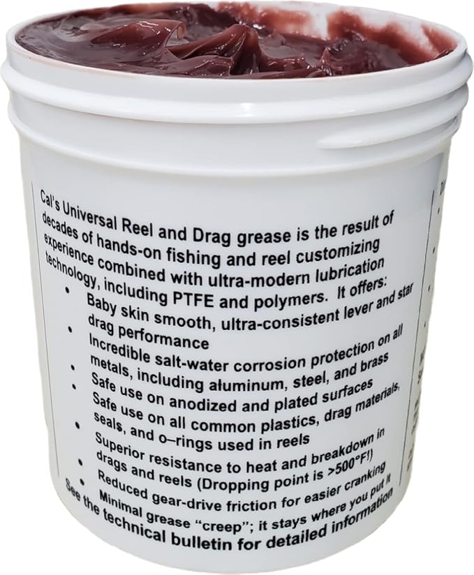 Cal's Universal Fishing Reel and Star Drag Grease Multi Use