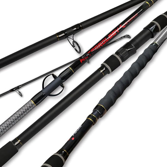 Fiblink Surf Fishing Rod 2 Piece/3 Piece Portable Travel Spinning Rod Saltwater Surf Rod (9'/10'/10'6"/12')