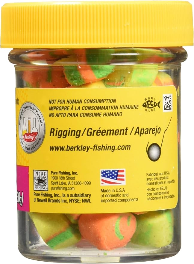 Berkley PowerBait Power Nuggets Fishing Dough Bait, Assorted Colors, Scent Dispersion Technology, Irresistible Scent and Flavor, Moldable and Easy to Use