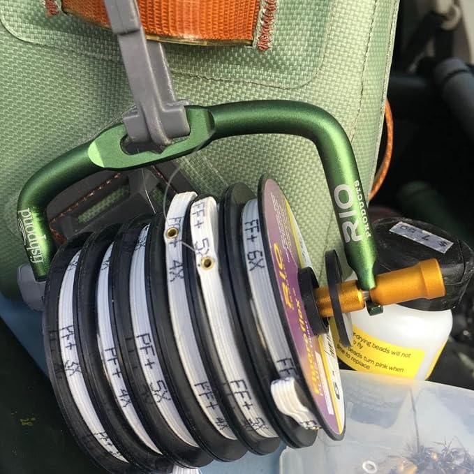 RIO Products Fly Fishing Tippet Head Gate, 2X-6X Powerflex Tippet, 30 Yard Spools, Clear