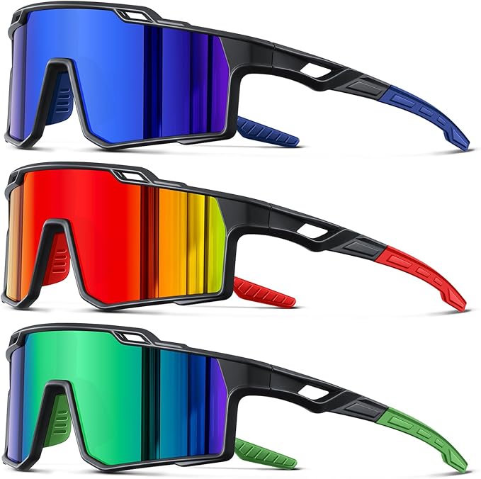 Polarized Sport Sunglasses Men Cycling Driving Fishing UV Protection Sun Glasses Lightweight Big Frame Mountain Bike Goggles