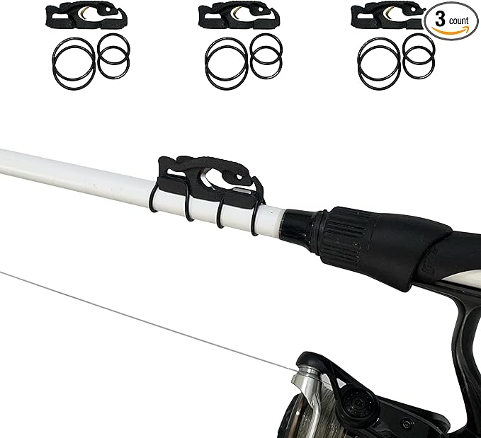 FinMan Multitool & Stow | Rod Mounted Line Cutter & Hook Keeper for Tackle Changes | Prevent Tangles, Keep Hooks Safe and Sharp, and Secure Weights | Easy to Install & Made in The USA