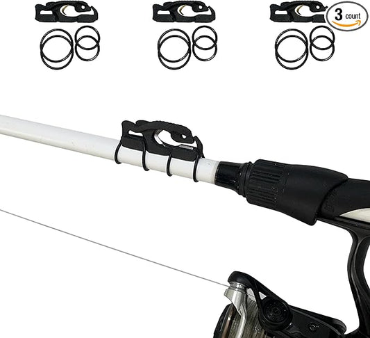 FinMan Multitool & Stow | Rod Mounted Line Cutter & Hook Keeper for Tackle Changes | Prevent Tangles, Keep Hooks Safe and Sharp, and Secure Weights | Easy to Install & Made in The USA