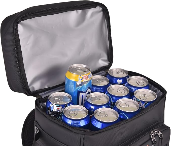 Alphasonik Cooler Backpack 40 Cans Insulated Backpack Cooler for Men & Women, 2 Leak Proof Compartments Coolers Bag for Beach Travel Picnic Hiking BBQ Fishing Outdoor Camping