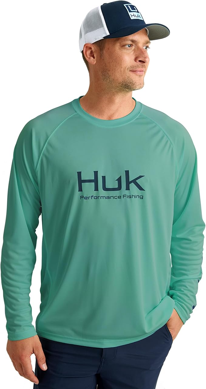 HUK Men's Pursuit Vented Long Sleeve Fishing Shirt (+30 UPF)